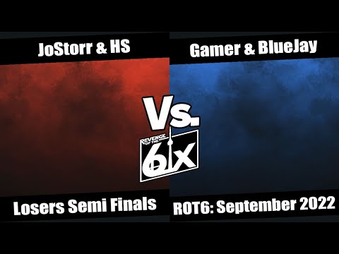 ROT6 September Losers Semi Finals - JoStorr & HS vs Gamer & BlueJay SSBU Doubles