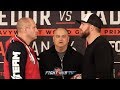 FEDOR EMELIANENKO & RYAN BADER COME FACE TO FACE 2 DAYS AWAY FROM BELLATOR HEAVYWEIGHT TITLE SCRAP