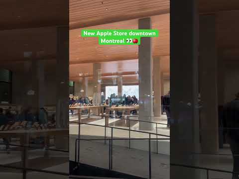 «Inauguración de la Nueva Tienda Apple en el Centro de Montreal»