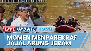 Menparekraf Jajal Atraksi 'Arung Jeram' saat Kunjungi Desa Wisata Selamanik yang Masuk 75 Besar ADWI