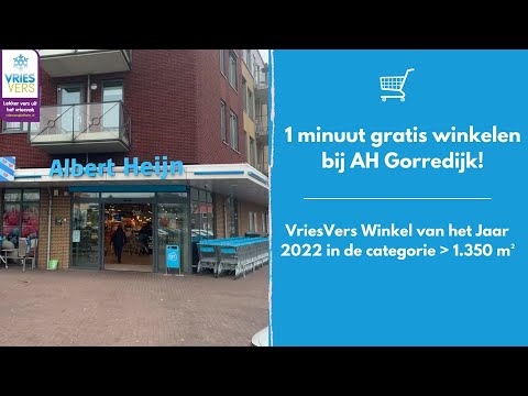 1 minuut gratis winkelen bij Albert Heijn Gorredijk (winnaar VriesVers Winkel van het Jaar 2022)