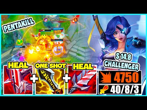 SAMIRA ADC S14.8 AGGRESSIVE BUT I SOLO CARRY THE GAME VS 5 WITH PENTA 40+ KILLS - League of Legends