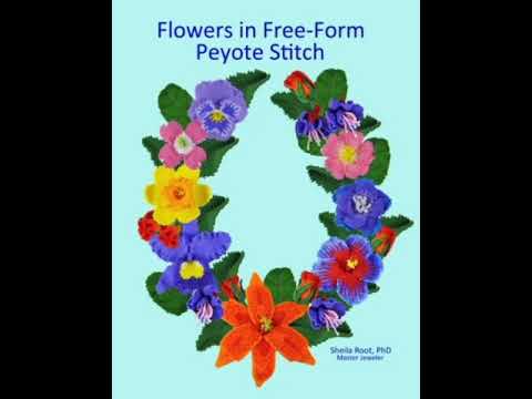 Flowers in Free Form Peyote Stitch