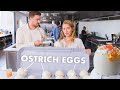 Pro Chef Learns How to Cook Ostrich Eggs | Bon Appétit