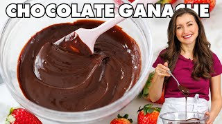 Easy Chocolate Ganache - ONLY 2 INGREDIENTS