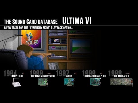 ULTIMA VI (Main Theme) Tandy 3-voice, Game Blaster, AdLib, SSI-2001 and Roland MT-32