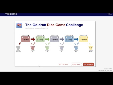 Vorführung der Goldratt's Dice Game Challenge durch Dr. Alan Barnard, CEO der Goldratt Research Labs