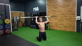 Tall Kneeling Bradford Press exercise video thumbnail