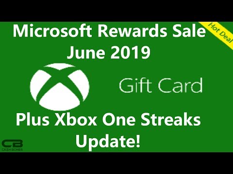 Xbox Gift Card Microsoft Rewards Sale June 2019 - Plus Xbox One Streaks Update!