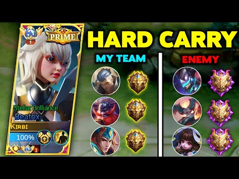 HARD CARRY SOLO RANK BEATRIX GAMEPLAY! TOXIC AND AFK TEAMMATES ( Win or lose?)