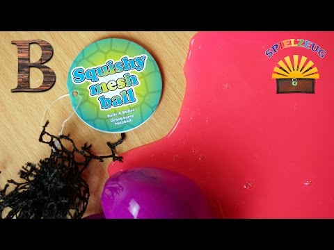 GLIBBER SQUISHY BALL ZERSCHNEIDEN - EXPERIMENT Glibber Schleim Slime