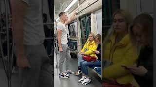 American Boy adult Prank In Subway 😂 Metro Prank 🔥 #shorts