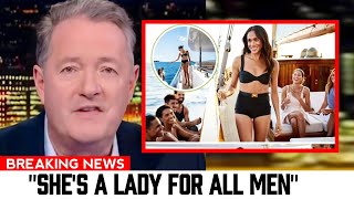 PUBLIC WH*R£! Piers Morgan Laughs at Meghans Deleted Yacht Girl Photos On Live TV