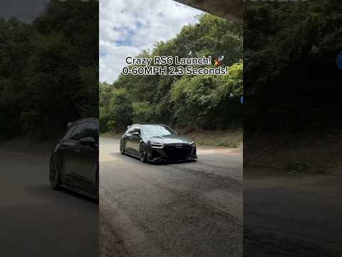 Insane Audi RS6 0-60Mph launch!⚡️🚀 #audirs6 #rs6c8avant #rs6c8 #audiquattro #audiobsession
