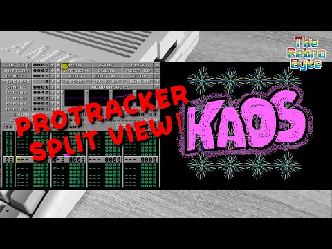 Budbrain Megademo - KAOS, Amiga Demo (Split ProTracker View) [60 FPS]