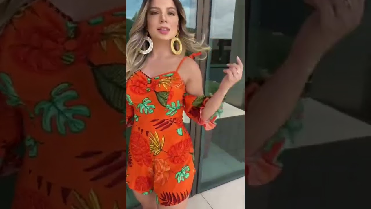 #macaquinho #feminino #viscose estampado godê