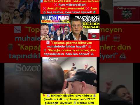 ✨ ODUNA, BOKA OY VERİRİZ DEYİP KILIÇDAROĞLU'NU ÇÖPE ATANLAR! 📢 BEDAVA TRAKTÖRDEN VİZESİZ AVRUPA'YA MATEMATİK KAN AĞLIYOR, HESAP MAKİNESİ TIKANDI! ⭐  

💎 SİZİN SİYASETİNİZİN ÖZETİ ŞUDUR: 

🚀 YAZAN: BÜLENT TAŞĞIN 

🎯 EKRANLARA ÇIKIP "SEÇİMİ KAZANIYORUZ, YENİ PARTİYİZ" DİYE MASAL ANLATANLARA GELİN BİR MATEMATİK DERSİ VERELİM! 💎  

🎯 ULAN NESİ YENİ BU PARTİNİN? 🚀 HESAP ÇOK BASİT, LİSE MATEMATİĞİ BİLE FAZLA GELİR: 

🔥 Aynı milletvekilleri, aynı zihniyet, aynı mantık! ⭐  

🔥 Aynı içi boş vaatler, aynı bayat siyaset! 🔥  

📢 "ODUNA, BOKA, ÇÖPE BİLE OY VERİRİZ" DİYEN SEÇMEN MANZARASI! 🎯  

✨ Yıllarca "Şişe kapağına da oy veririz, oduna da oy veririz, boka çöpe de oy veririz! ⭐ " diye bağıran bir CHP seçmeni profili yarattınız! ⭐  

✨ Ulan adamlar kendi partilerinde taş koysan oy verecek kıvama gelmiş. 📢 .. 🚀  

✨ Ama ne hikmetse 13 yıl boyunca peşinden koştukları, her dediğine "Padişahım çok yaşa" dedikleri Kemal Kılıçdaroğlu'nu bir gecede HAİN İLAN ETTİLER! ⭐  

🔥 CHP'liler çalsa HIRSIZ OLMUYOR! 🔥  

📢 Yalan söylese SİYASET OLMUYOR, STRATEJİ OLMUYOR! 🎯  

⭐ Bedava traktör vaat etse SİYASİ NEZAKET oluyor! ⭐  

⭐ Sözünü tutmayınca MECAZ OLMUYOR! 📢  

📢 ONLAR YAPINCA HİÇBİR ŞEY SUÇ OLMUYOR! ✨  

📢 BİRİ HAİN DİYOR, DİĞERİ HIRSIZ! 🔥  

🚀 Yani adamların gözünde Kılıçdaroğlu’nun değeri bir odun, bir çöp kadar bile kalmamış! ✨  

✨ Bu nasıl bir akıl tutulması, bu nasıl bir seçmen mantığıdır be kardeşlerim? ⭐  

💎 Diyelim ki Erdoğan’a karşı olan BÜTÜN PARTİLERİN oylarını topladın. 💎 .. 🔥  

📢 Solcusu, sağcısı, marjinali, küskünü. ⭐ .. 💎 Hepsini aynı çuvala koydun, %100 fire vermeden sandığa taşıdın! ✨  

🚀 Yetmedi, uzaydan gelen oyları da hanene yazdın! 📢  

🎯 AMA CUMHUR İTTİFAKI’NIN OYUNA DOKUNAMIYORSUN! ✨  

✨ PEKİ SONUÇ KAÇ OLUYOR? 🔥  

🔥 Maksimum %45-%48 bandında çakılı kalıyorsun! 🚀  

🚀 Yani %50 + 1 hayal, seçimi almak imkânsız hale geliyor! ✨  

✨ Şimdi çıkmış bir de Özgür Özel "Avrupa’ya VİZESİZ gideceğiz" diyor! 🚀  

✨ Dün çiftçiye "Bedava traktör vereceğiz" deyip sandık bitince "O bir siyasi mecazdı" diye milletle dalga geçen siz değil miydiniz? 🔥  

🎯 Cumhur İttifakı'ndan 1 tane bile oy alamadan %50+1 bulma hayali, tıpkı o "Bedava Traktör" vaadi gibi koskoca bir MECAZ oldu! 📢  

💎 KENDİ İÇLERİNDE HER GÜN AYRI BİR TİYATRO! 📢  

✨ Eski genel başkanları arkadan "Sırtımdan HANÇERLENDİM" diye feryat ediyor! 💎  

⭐ Yeni gelen "Ben emanetçi değilim" diye kendini paralıyor! 📢  

💎 Belediye başkanları mahkeme kapılarında, parti darmadağın! 💎  

⭐ Cumhur İttifakı’nın %50+1’lik duvarına toslayacağınızı bile bile millete hâlâ iktidar hayali satıyorsunuz! ⭐  

💎 Ha CHP olmuş, ha YENİ PARTİ. 🚀 .. ✨ Ne fark etti? ✨ Matematik aynı, mantık aynı, HİKÂYE AYNI! 🔥  

💎 Aynı tas, aynı hamam, aynı VİZYONSUZ TİYATRO! 📢  

🔥 MİLLET ARTIK BU TOPLAMA ÇIKARMA BİLMEYEN, KENDİ LİDERİNİ ÇÖPTEN DEĞERSİZ YAPAN SİYASETİ YUTMUYOR! 💎  

📢 "Kapağa, oduna oy veririz" deyip Kılıçdaroğlu'nu bir kalemde silen bu seçmen mantığına siz ne diyorsunuz? 🎯 Yorumlara çökün! ⭐  

📢 #BülentTaşğın #ÖzgürÖzel #KemalKılıçdaroğlu #CHP #MatematikYalanı #SiyasetMizah #VizeYalanı #CHPSeçmeni #GündemÖzel #SiyasiÇifteStandart 