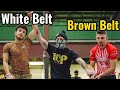 White Belt Submits Brown Belt in Jiu Jitsu Competition