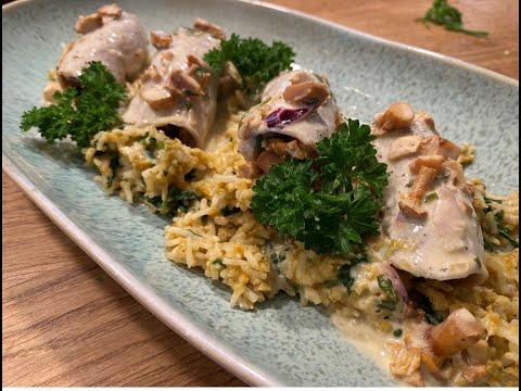 Pfifferlings-Röllchen mit Eiergewürzreis -  Stefan Marquard @ Home "ungeschminkt & ungeschnitten"