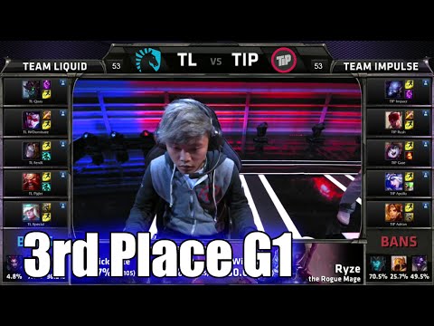Liquid vs Impulse | Game 1 3rd Place Decider S5 NA LCS Summer 2015 Playoffs | TL vs TIP G1 3rd