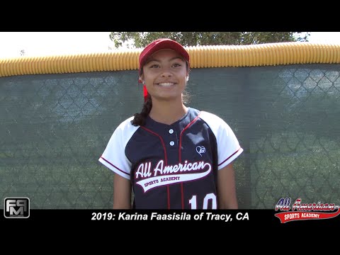 2019 Karina Faasisila Pitcher Softball Skills Video - AASA - Macias