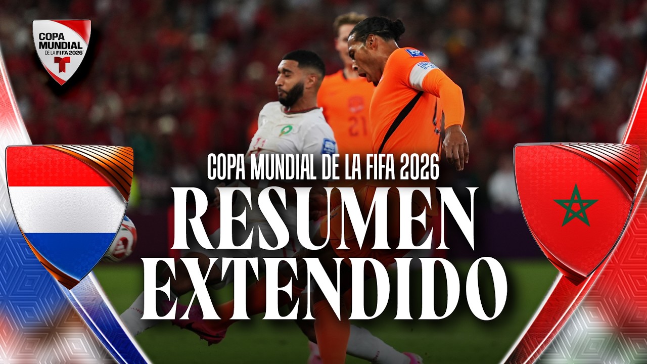 Resumen Países Bajos vs Marruecos