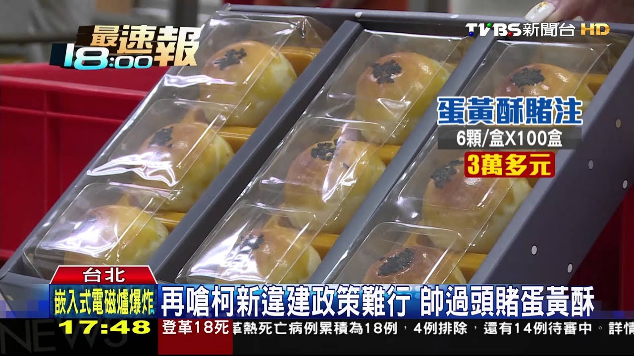 再嗆柯新違建政策難行 帥過頭賭蛋黃酥