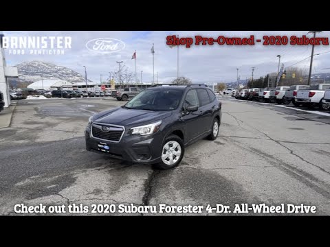 2020 Subaru Forester 2.5i in Gray for sale at Bannister Ford Penticton in Penticton, BC
