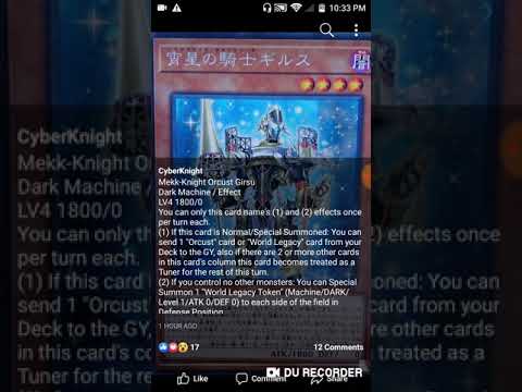 New Yu-Gi-Oh card - Mekk-Knight Orcust Girsu " Orcust need Mekk-Knight not so much"