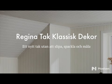 Panelskiva Moelven Regina Tak Klassisk Dekor Vit S 0500-N 4 st/frp