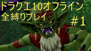 ドラクエ10オフライン 全縛りプレイ#1