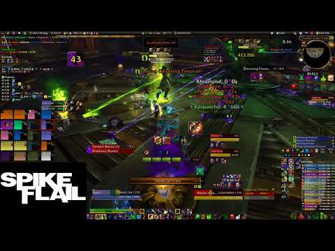 Spike Flail Vs. Mythic Fallen Avatar - Aff Lock and Raid Leader PoV
