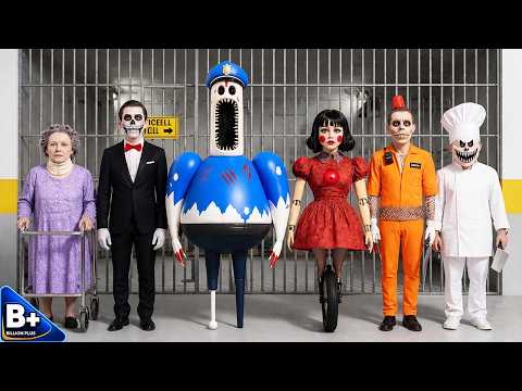 All Morphs in Real Life Roblox BARRY EXE PRISON RUN Papa Pizza Grumpy Gran Siren Cop AniTro Mr Funny