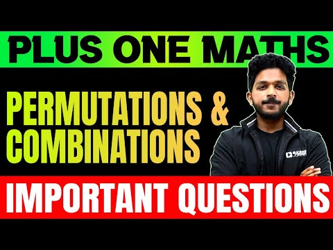 Plus One Maths Christmas Exam | Permutations & Combinations | Important 10 Questions | Exam Winner