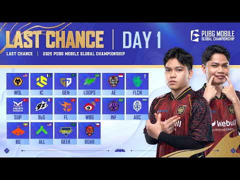 [ID] 2025 PMGC League | Last Chance | Day 1 | PUBG MOBILE Global Championship