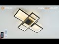 Світлодіодна люстра з пультом та мобільним додатком SVEN 65W 3S чорний