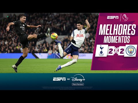 Gols e lances de Tottenhan x Manchester City