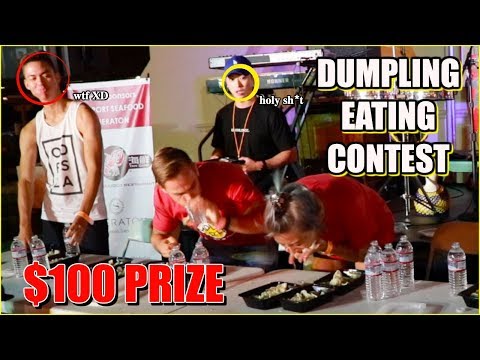 DUMPLING EATING CONTEST - San Gabriel Dumpling & Beer Festival 2019 - $100 CASH PRIZE #RAINAISCRAZY