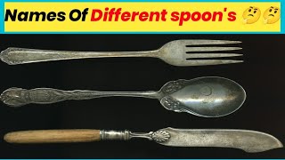 different kind of spoons names | 🤔🤔🤔 | Ubaid Facts | #shorts