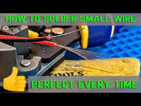 how to solder small wire easy way 2021