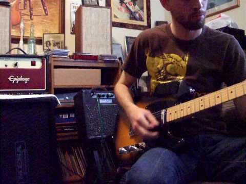 Kinman Broadcasters, Highway One Texas Telecaster, Bad Cat Mini Cat ambient...