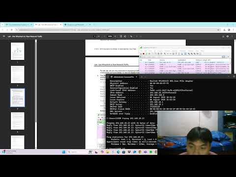 3.7.10 Lab - Use Wireshark to View Network Traffic