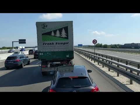 Germany timelapse: A8 Unterensingen - München
