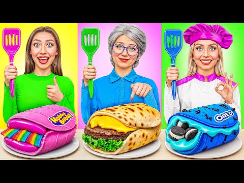 Me vs Grandma Cooking Challenge | Kitchen Hacks and Tricks by Bubba DO Challenge