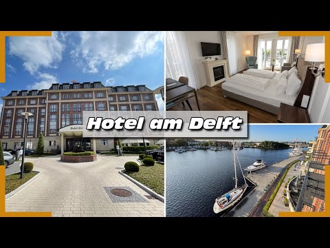 Hotel am Delft Emden | Hoteltour | Superior Zimmer mit Hafenblick und Balkon | Frühstücksbuffet | 4K