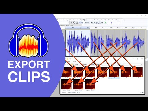 Audacity: Export split clips to multiple files (Tutorial)