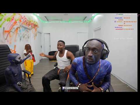 Carter Hosts Halloween Stream ft Kolu, 10 Naira & Funny Kate