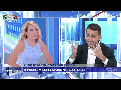Luigi Di Maio ospite da Barbara D'Urso a Pomeriggio Cinque - 20/09/2022