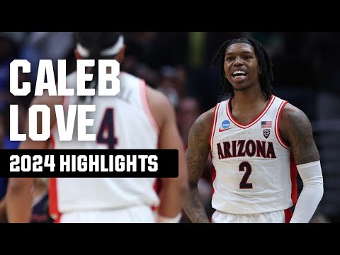 Caleb Love 2024 NCAA tournament highlights