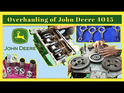 Restoration of John Deere 4045 Engine || 100kVA Overhauling of Diesel Generator Set.